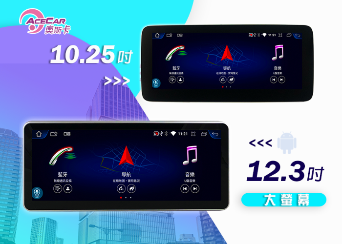 C-W205 / GLC (19-22年) ▸12.3＆10.25吋▸安卓機