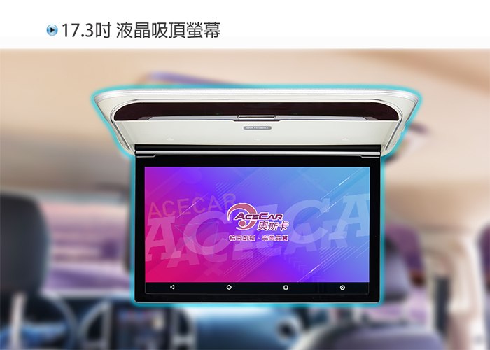 HR-1701▸17.3吋▸車用吸頂螢幕